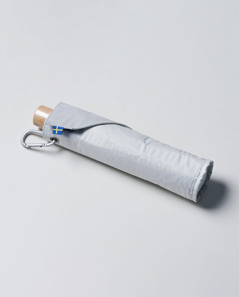 IN-60M-33 White / Gray 60cm 晴雨兼用折り畳み