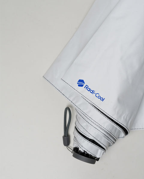 IN-RDC-60M White-Silver 60cm ラディクール軽量スリム 晴雨兼用折り畳み