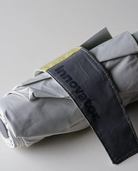 IN-55WJP-31 White / Yellow 55cm 晴雨兼用折り畳み 自動開閉