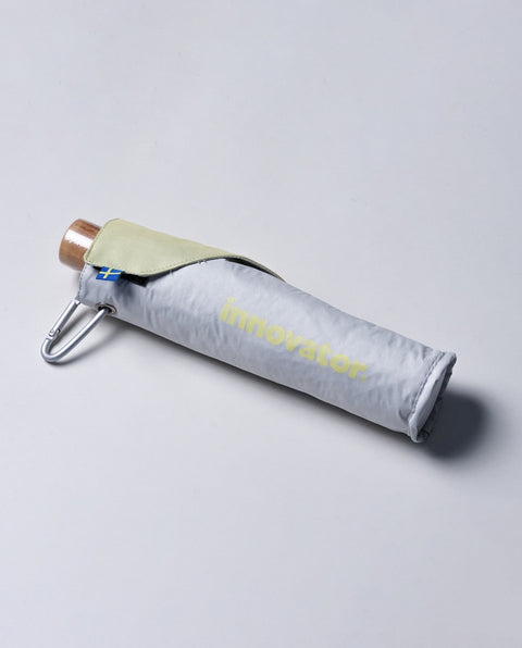 IN-60M-31 White / Yellow 60cm 晴雨兼用折り畳み