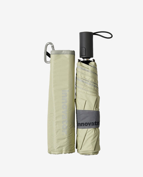 IN-55WJP-28 Pale Light Yellow 55cm 晴雨兼用折り畳み 自動開閉