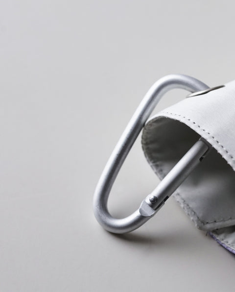 IN-55WJP-32 White / Purple 55cm 晴雨兼用折り畳み 自動開閉