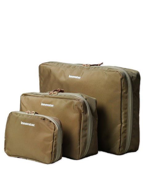IB5028 Beige Travel 3 Piece Travel Pouch Set
