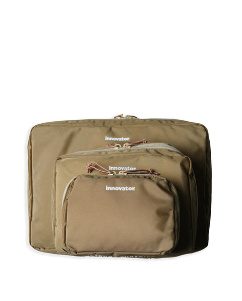 IB5028 Beige Travel 3 Piece Travel Pouch Set