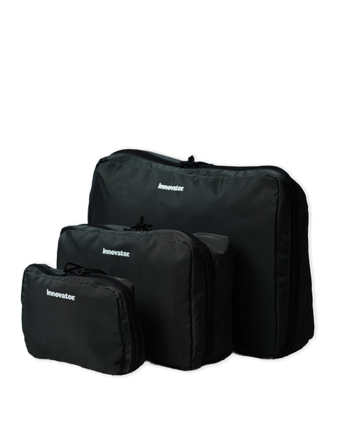 IB5028 Charcoal Grey Travel 3 Piece Travel Pouch Set