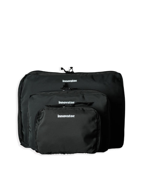 IB5028 Charcoal Grey Travel 3 Piece Travel Pouch Set