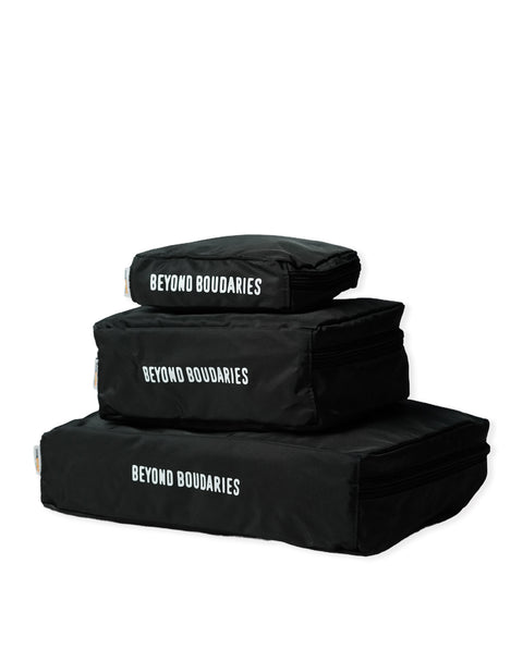 IB5028 Charcoal Grey Travel 3 Piece Travel Pouch Set