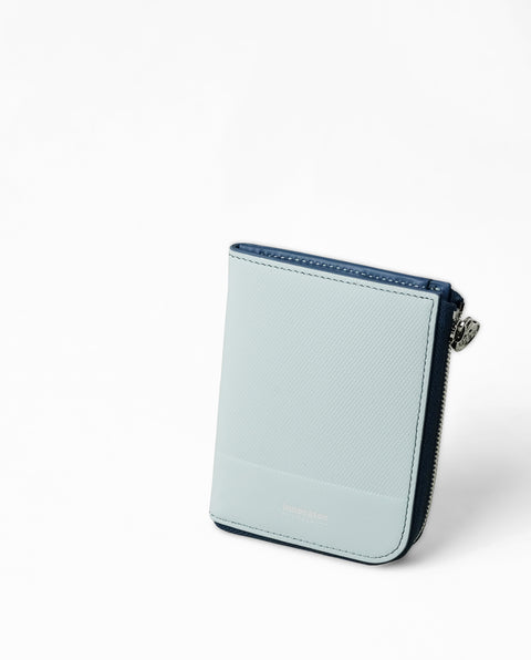INW27 Pale Blue Half Zip Wallet