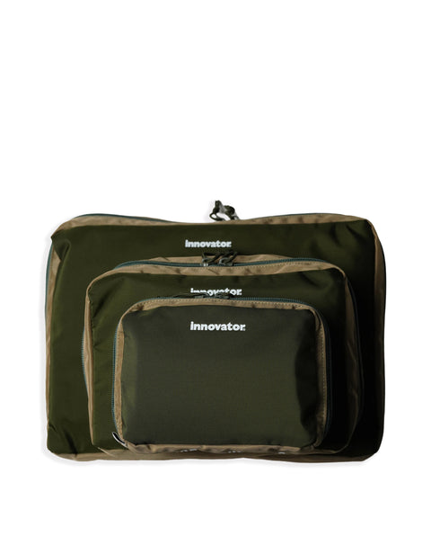 IB5028 Khaki/Beige Travel 3 Piece Travel Pouch Set