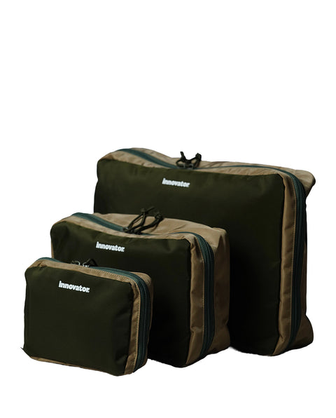 IB5028 Khaki/Beige Travel 3 Piece Travel Pouch Set