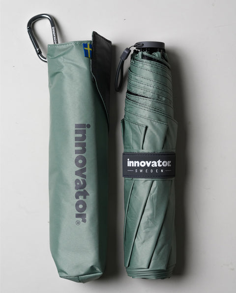 IN-60M Pale Green 60cm スリム 晴雨兼用折り畳み