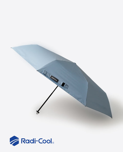 IN-RDC-60M Sax-Silver 60cm ラディクール軽量スリム 晴雨兼用折り畳み