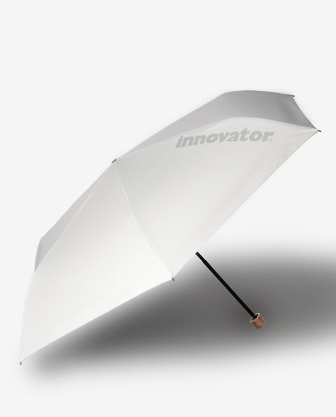 IN-60M-33 White / Gray 60cm 晴雨兼用折り畳み