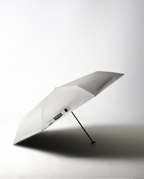 IN-60M White-Silver 60cm スリム 晴雨兼用折り畳み