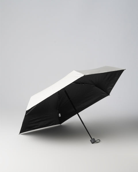 IN-53M White-Silver 53cm コンパクト 晴雨兼用折り畳み