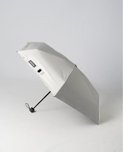 IN-53M White-Silver 53cm コンパクト 晴雨兼用折り畳み