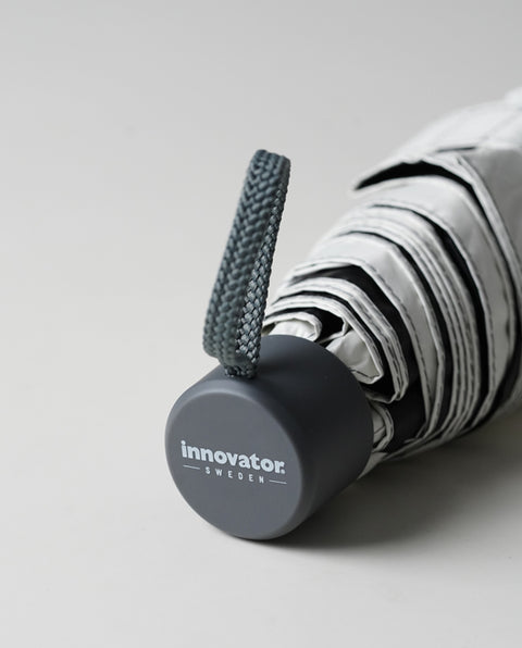 IN-53M White-Silver 53cm コンパクト 晴雨兼用折り畳み