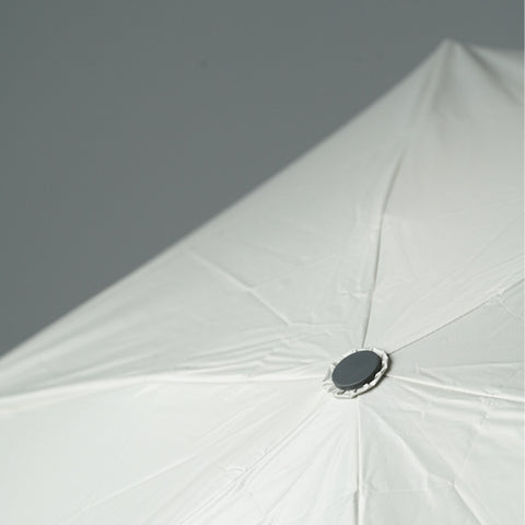 IN-53M White-Silver 53cm コンパクト 晴雨兼用折り畳み