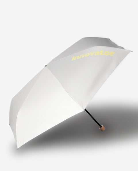 IN-60M-31 White / Yellow 60cm 晴雨兼用折り畳み