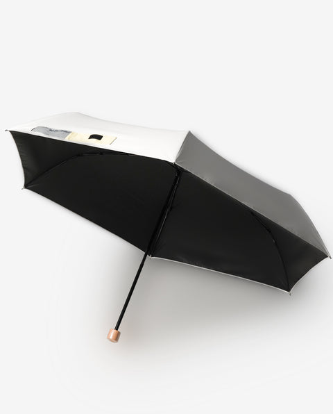 IN-60M-31 White / Yellow 60cm 晴雨兼用折り畳み