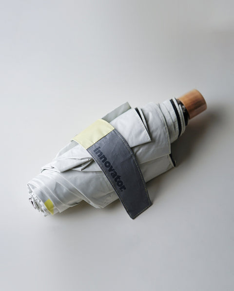 IN-60M-31 White / Yellow 60cm 晴雨兼用折り畳み