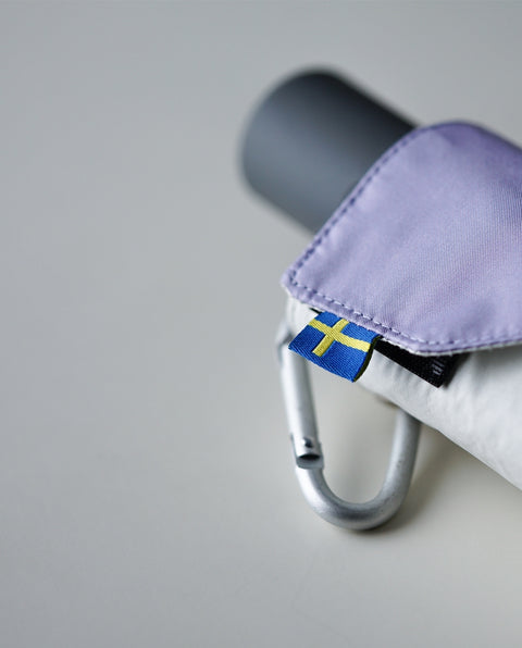 IN-55WJP-32 White / Purple 55cm 晴雨兼用折り畳み 自動開閉