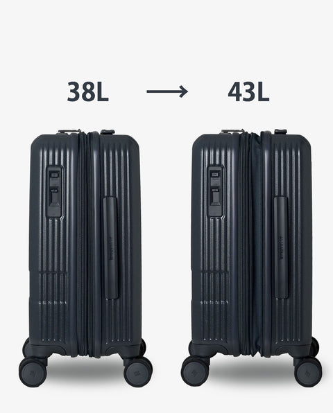 INV43EX Charcoal Grey 38L->43L Expandable