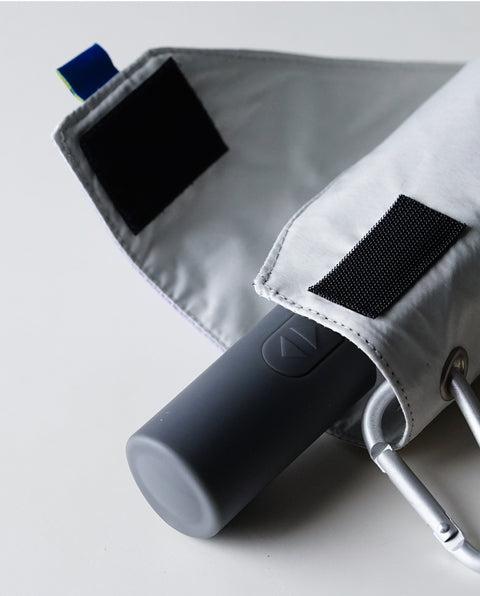 IN-55WJP-32 White / Purple 55cm 晴雨兼用折り畳み 自動開閉