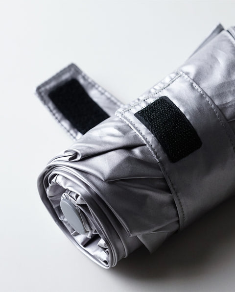 IN-55WJP-34 Silver 55cm 晴雨兼用折り畳み 自動開閉