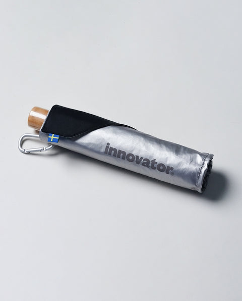 IN-60M-34 Silver 60cm 晴雨兼用折り畳み