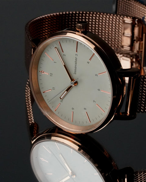 ENKEL MESH 32mm PINK GOLD / LIGHT GRAY IN-0008
