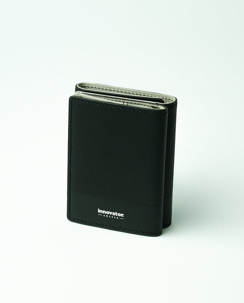INW33 Black Trifold Wallet