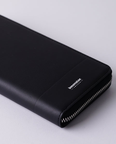 INW48 Black Round Fastener Wallet L