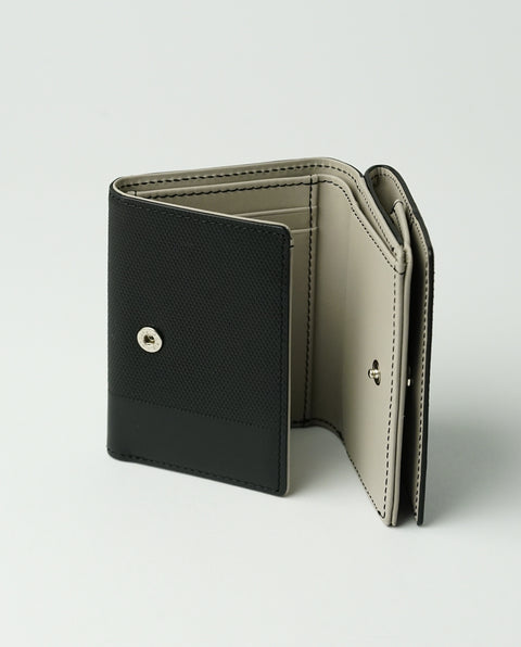 INW33 Black Trifold Wallet