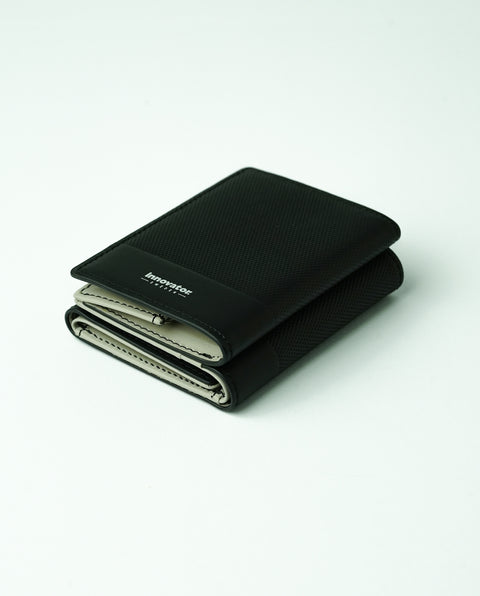 INW33 Black Trifold Wallet