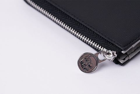 INW27 Black Half Zip Wallet