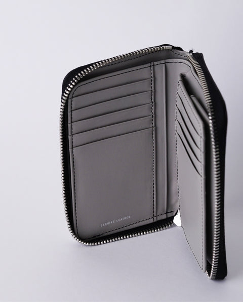 INW42 Black Round Fastener Wallet M