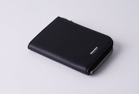 INW27 Black Half Zip Wallet