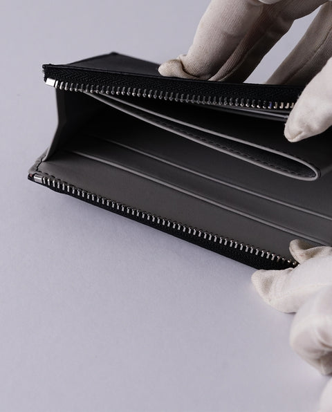 INW27 Black Half Zip Wallet