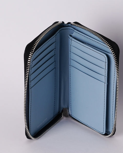 INW42 Navy Round Fastener Wallet M