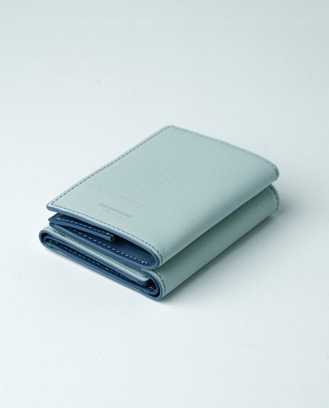 INW33 Pale Blue Trifold Wallet
