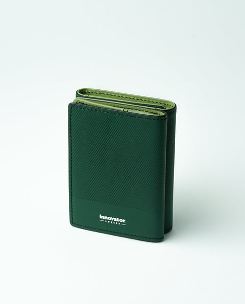 INW33 Green Trifold Wallet