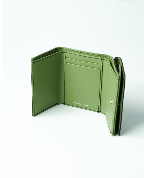 INW33 Green Trifold Wallet