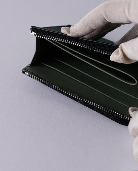 INW27 Green Half Zip Wallet
