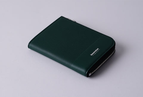 INW27 Green Half Zip Wallet