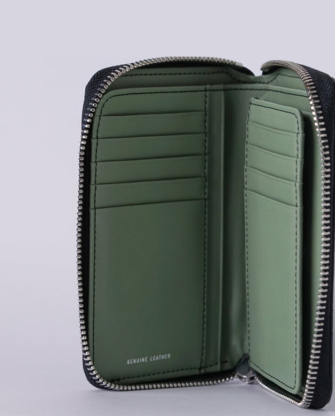 INW42 Green Round Fastener Wallet M