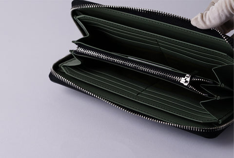 INW48 Green Round Fastener Wallet L