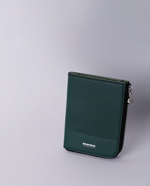 INW27 Green Half Zip Wallet