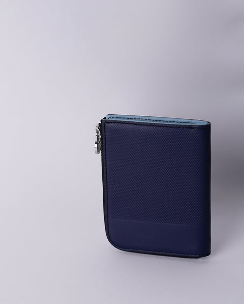 INW27 Navy Half Zip Wallet