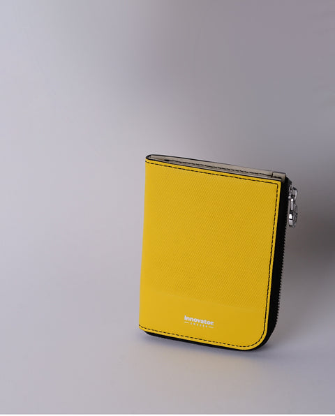 INW27 Yellow Half Zip Wallet